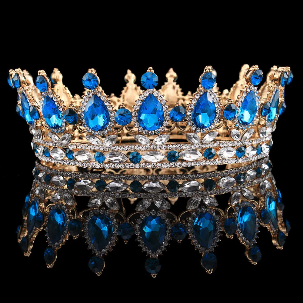 Bling Bridal purple Peacock Crystal Tiara Wedding Crown