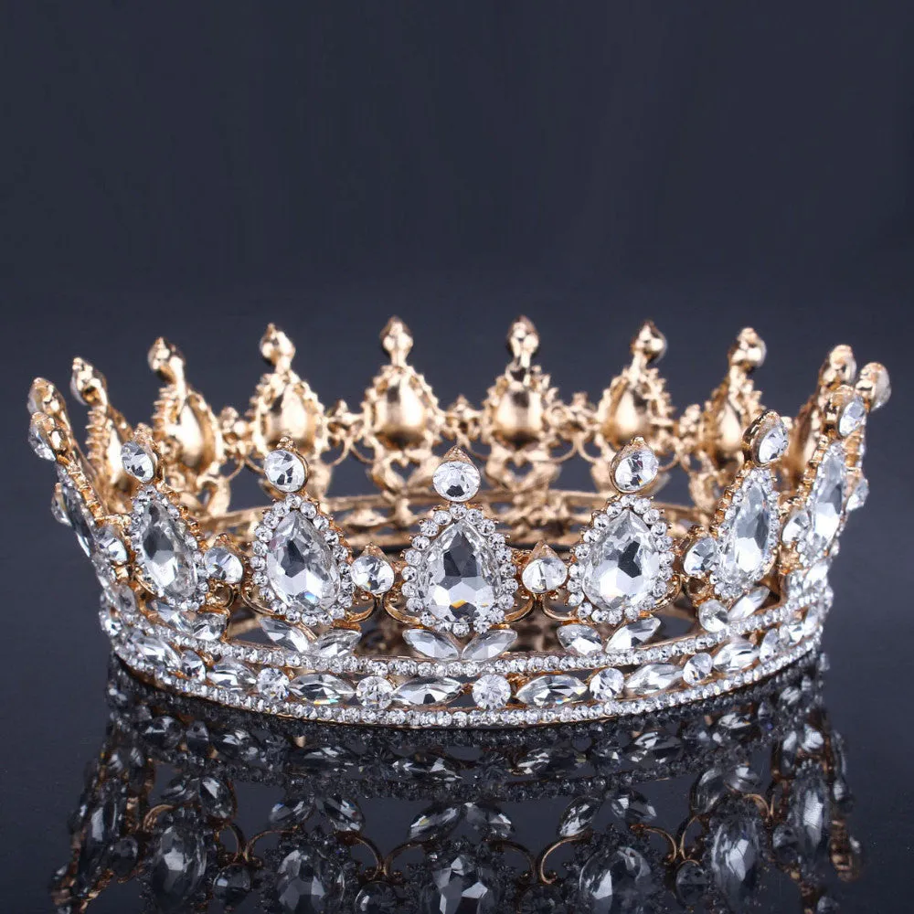 Bling Bridal purple Peacock Crystal Tiara Wedding Crown
