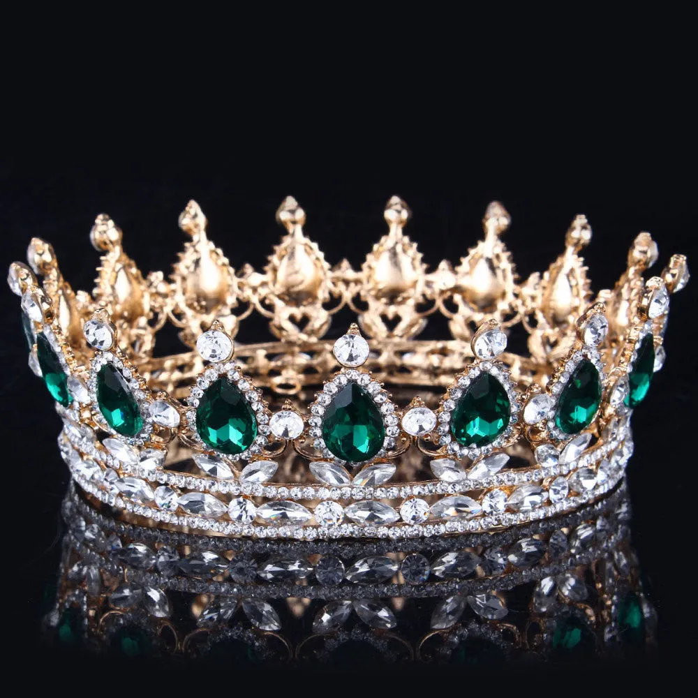 Bling Bridal purple Peacock Crystal Tiara Wedding Crown