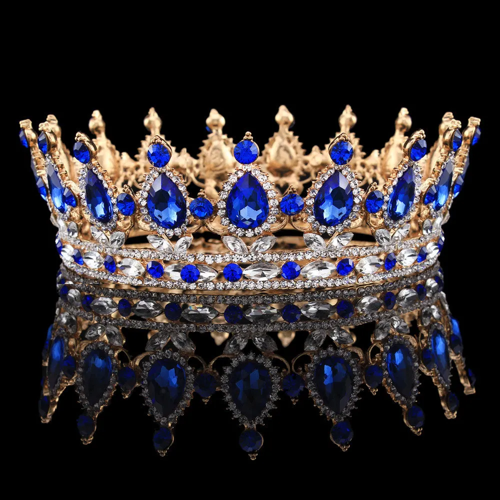 Bling Bridal purple Peacock Crystal Tiara Wedding Crown