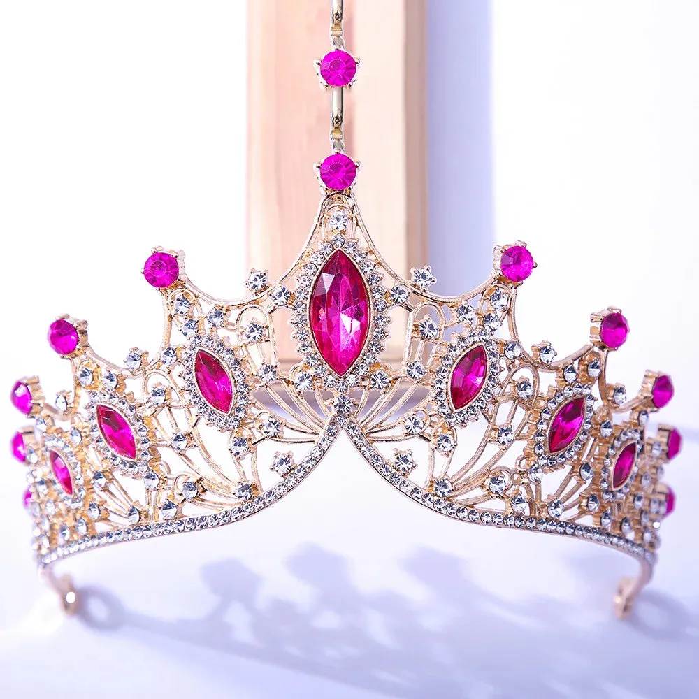 Bling Crystal Bridal Tiara Crown Rhinestone Pageant Wedding Party  Hair Accessory