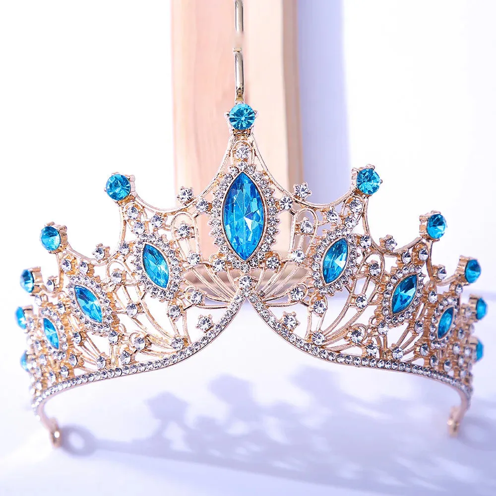 Bling Crystal Bridal Tiara Crown Rhinestone Pageant Wedding Party  Hair Accessory