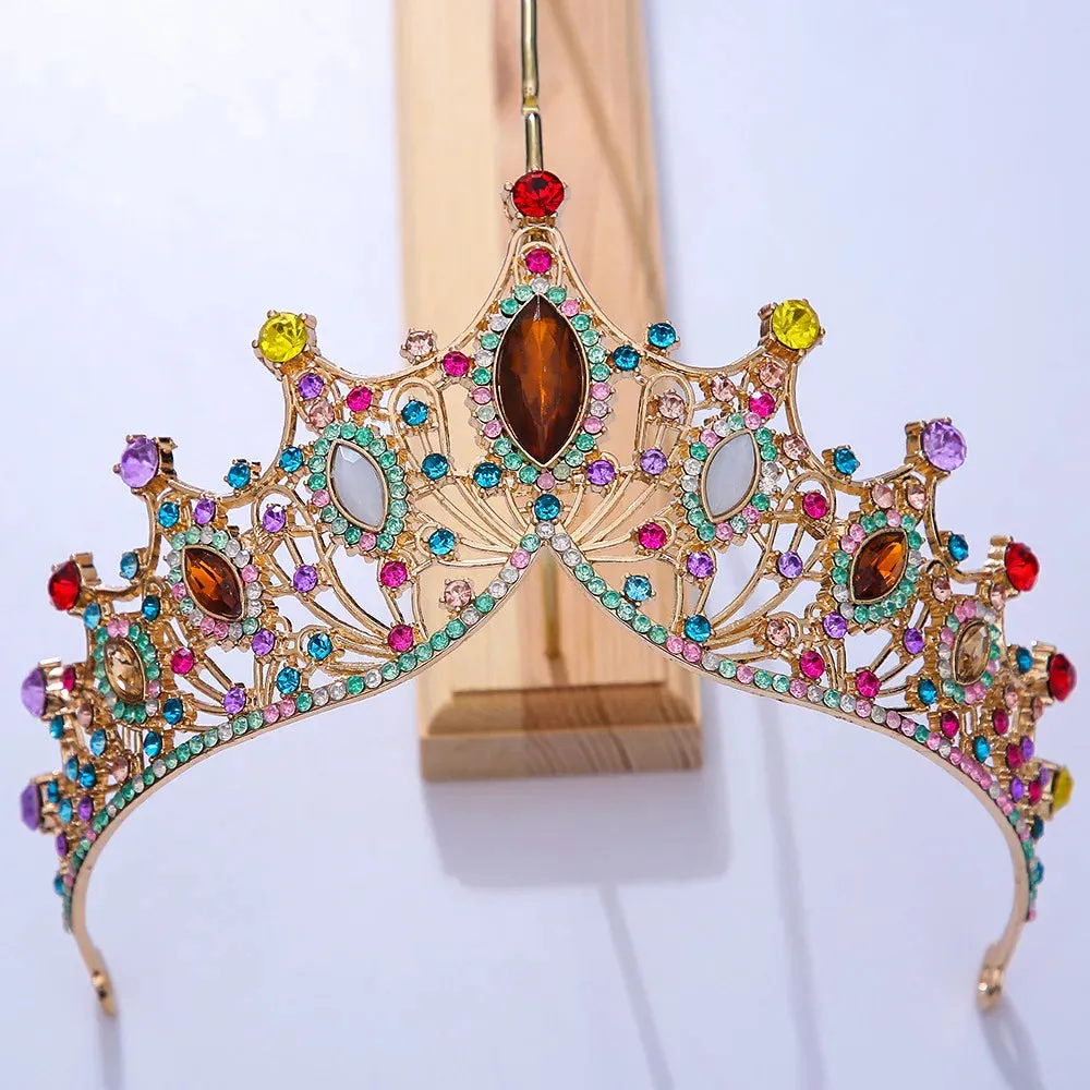 Bling Crystal Bridal Tiara Crown Rhinestone Pageant Wedding Party  Hair Accessory