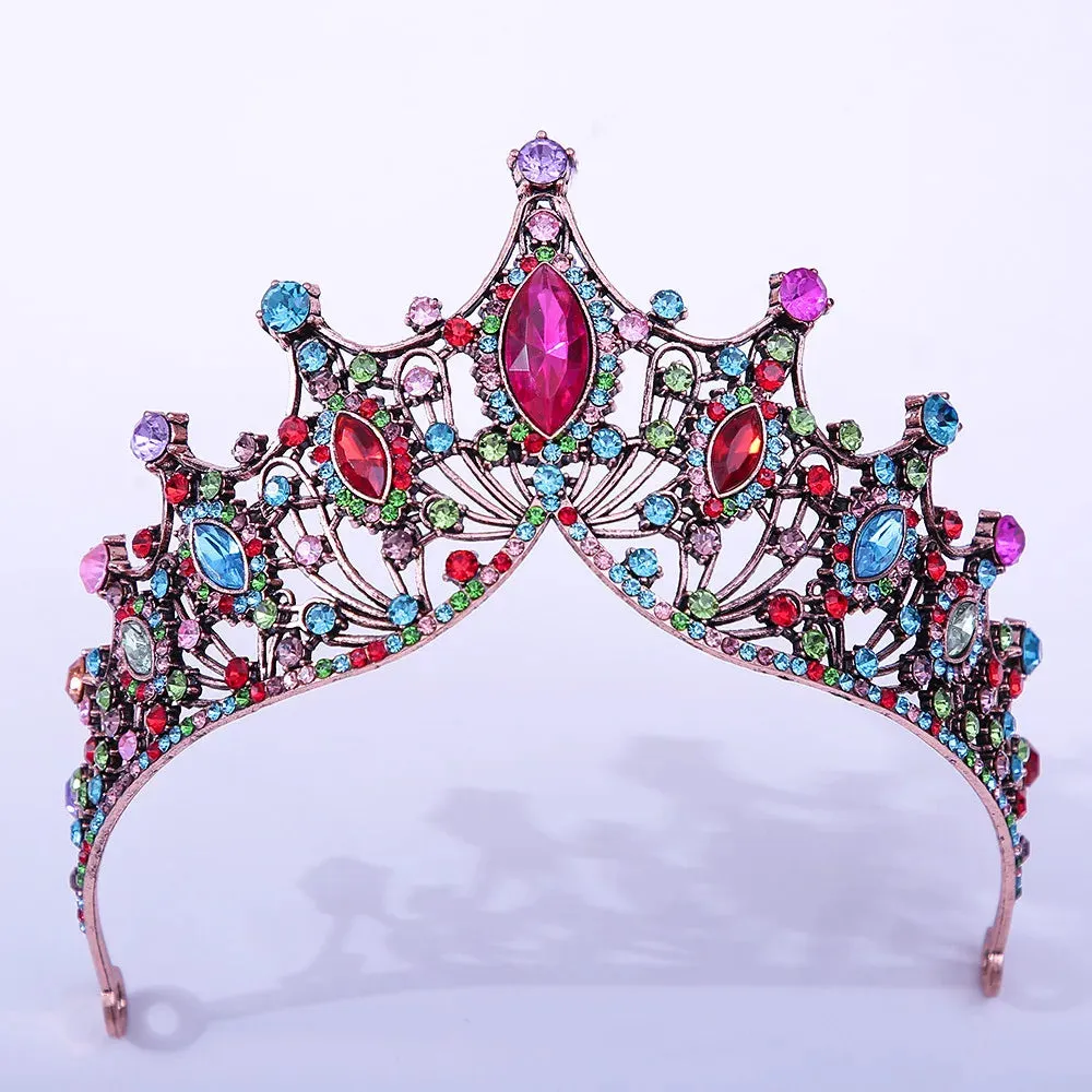 Bling Crystal Bridal Tiara Crown Rhinestone Pageant Wedding Party  Hair Accessory