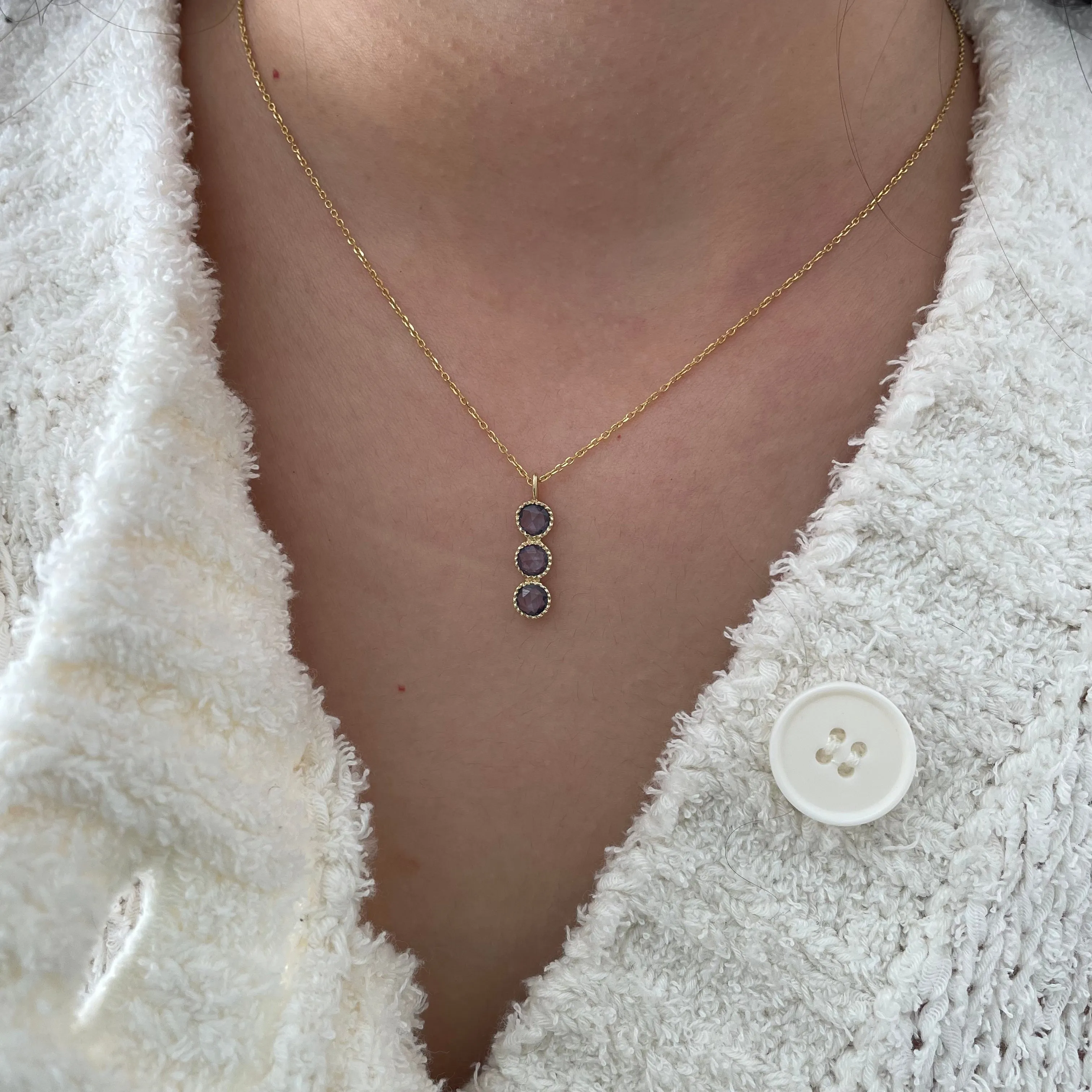 Blue Sapphire Mazurka Necklace (ready to ship option)*