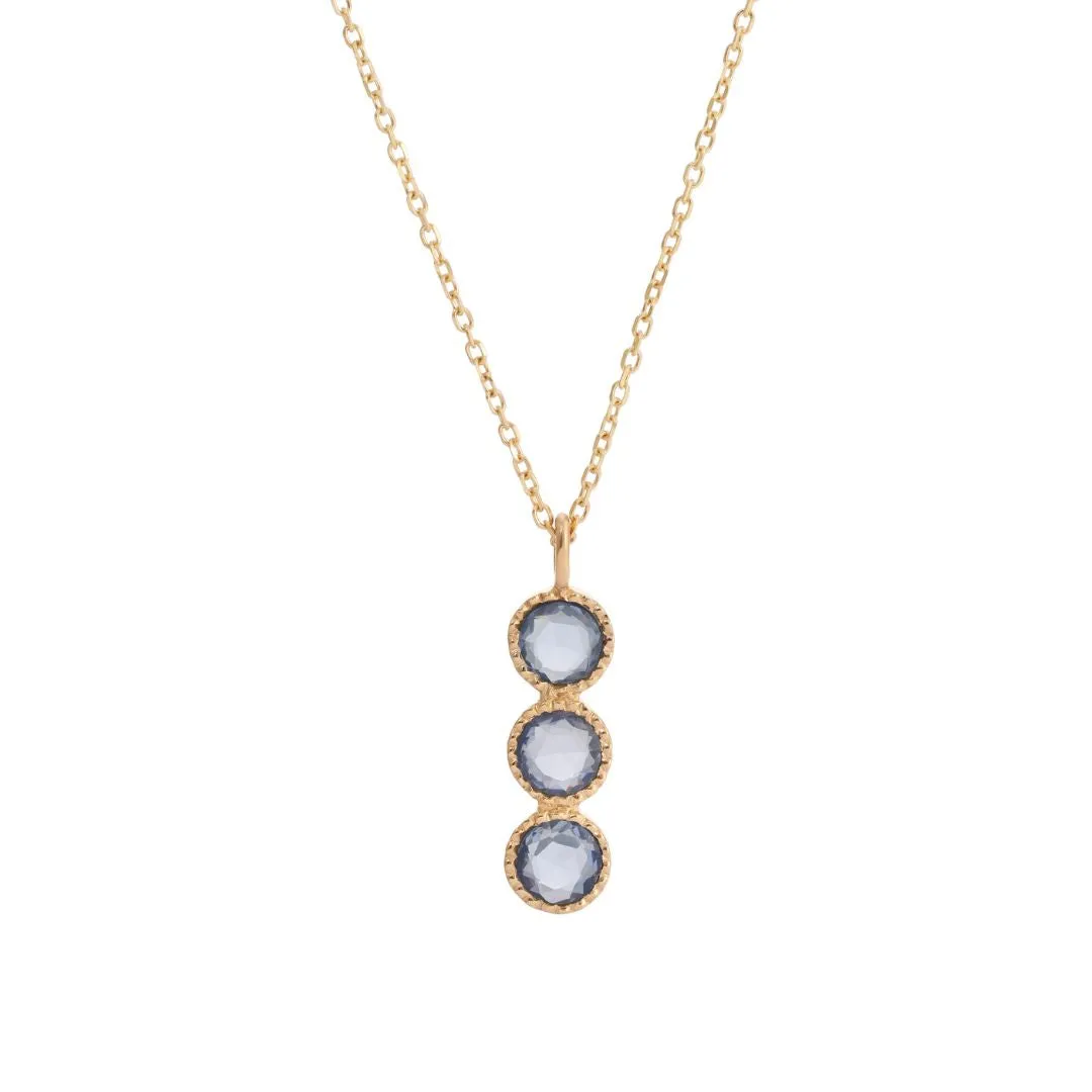 Blue Sapphire Mazurka Necklace (ready to ship option)*