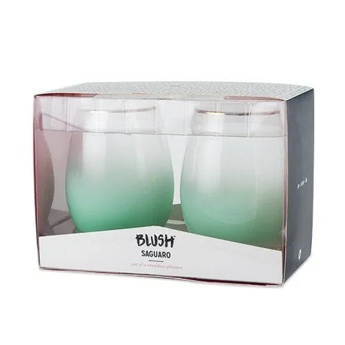 Blush Stemless Wine Glasses