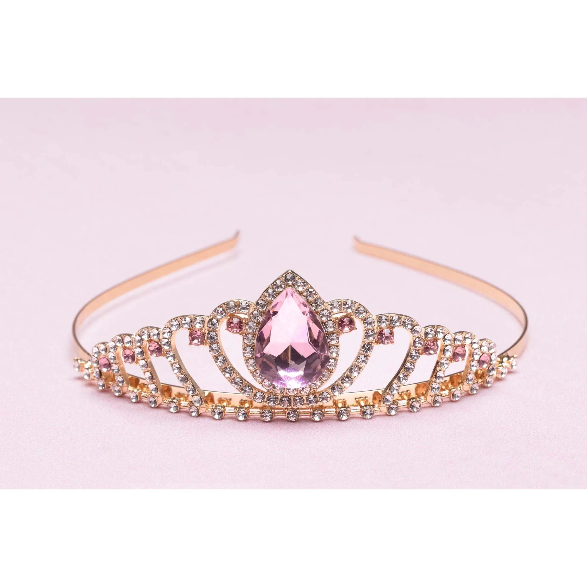 Boutique Regal Pink Tiara for kids, 1 count