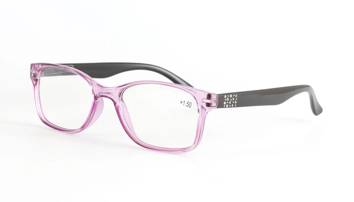Brightzone Women's Full Rim Square Acetate Reading Glasses Q220