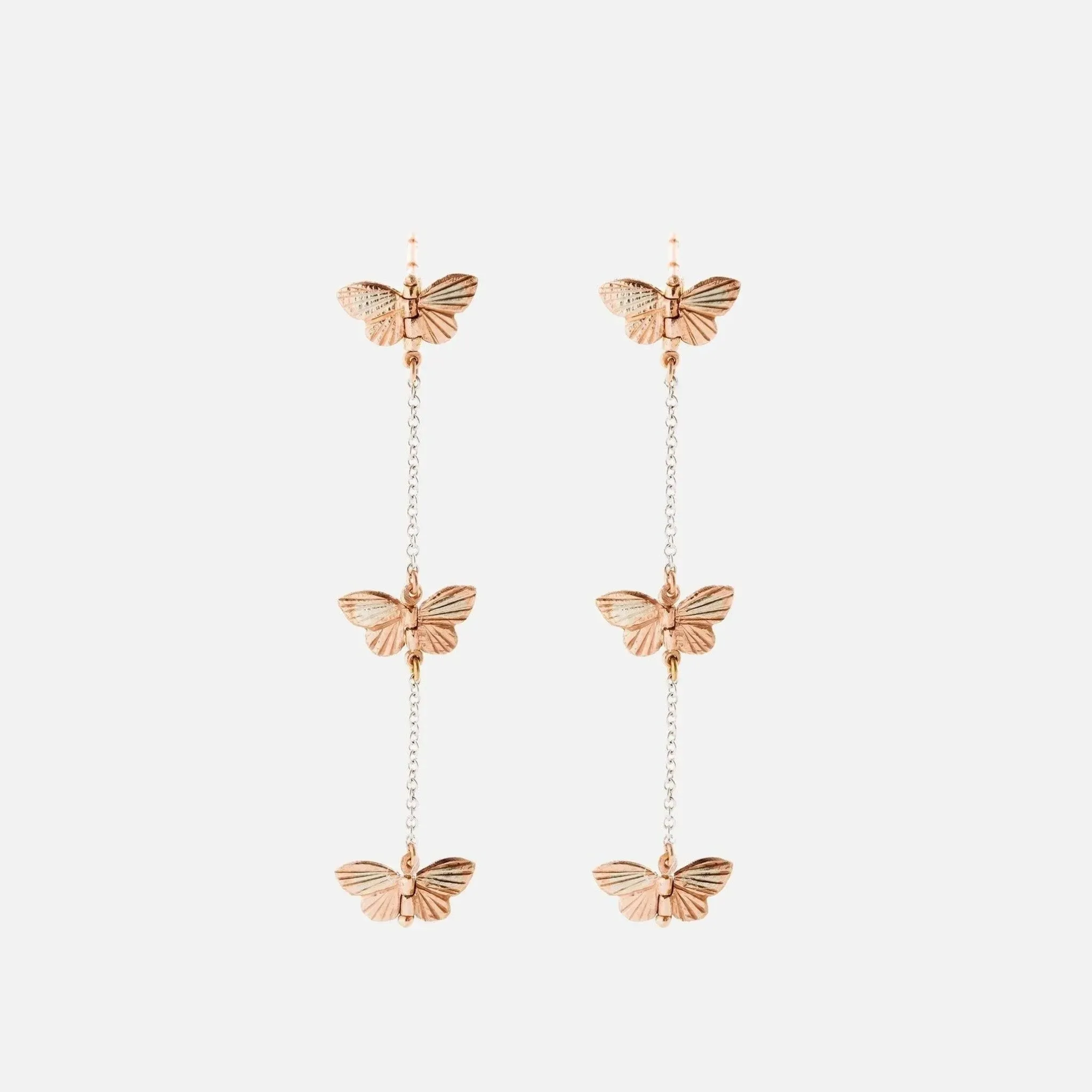 Butterfly Migration Chain Earrings