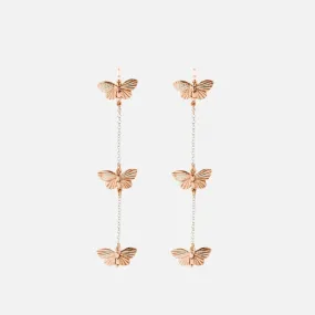 Butterfly Migration Chain Earrings