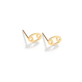 Cancer Sign Stud Earrings