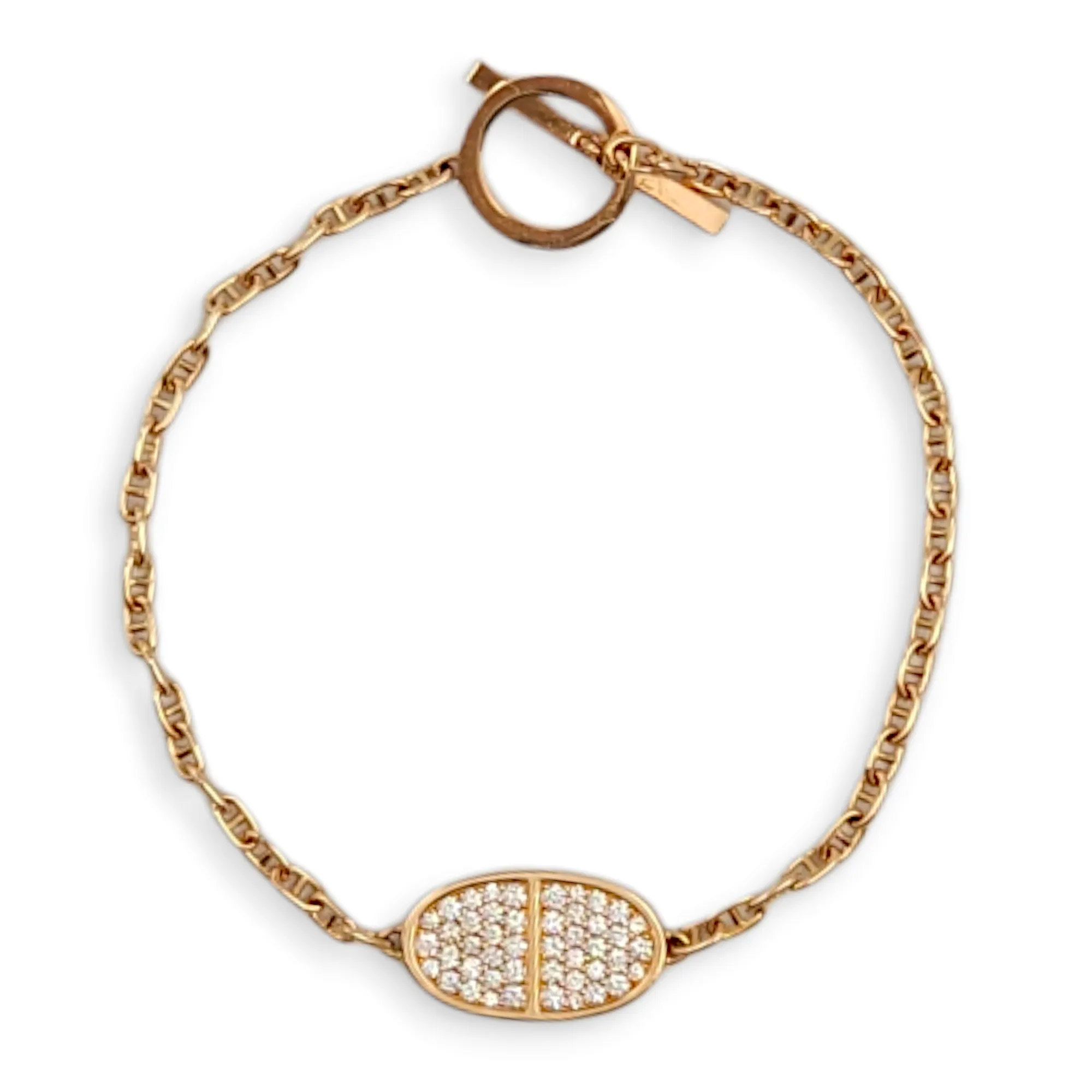 Chaine D'ancre Verso SH Bracelet in Rose Gold