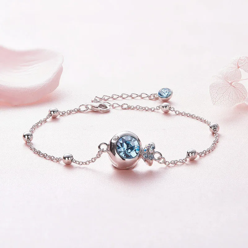 Cidelle 925 Sterling Silver Bracelet - Japanese & Korean-Inspired Design