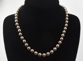 Copper Tone Beaded Necklace