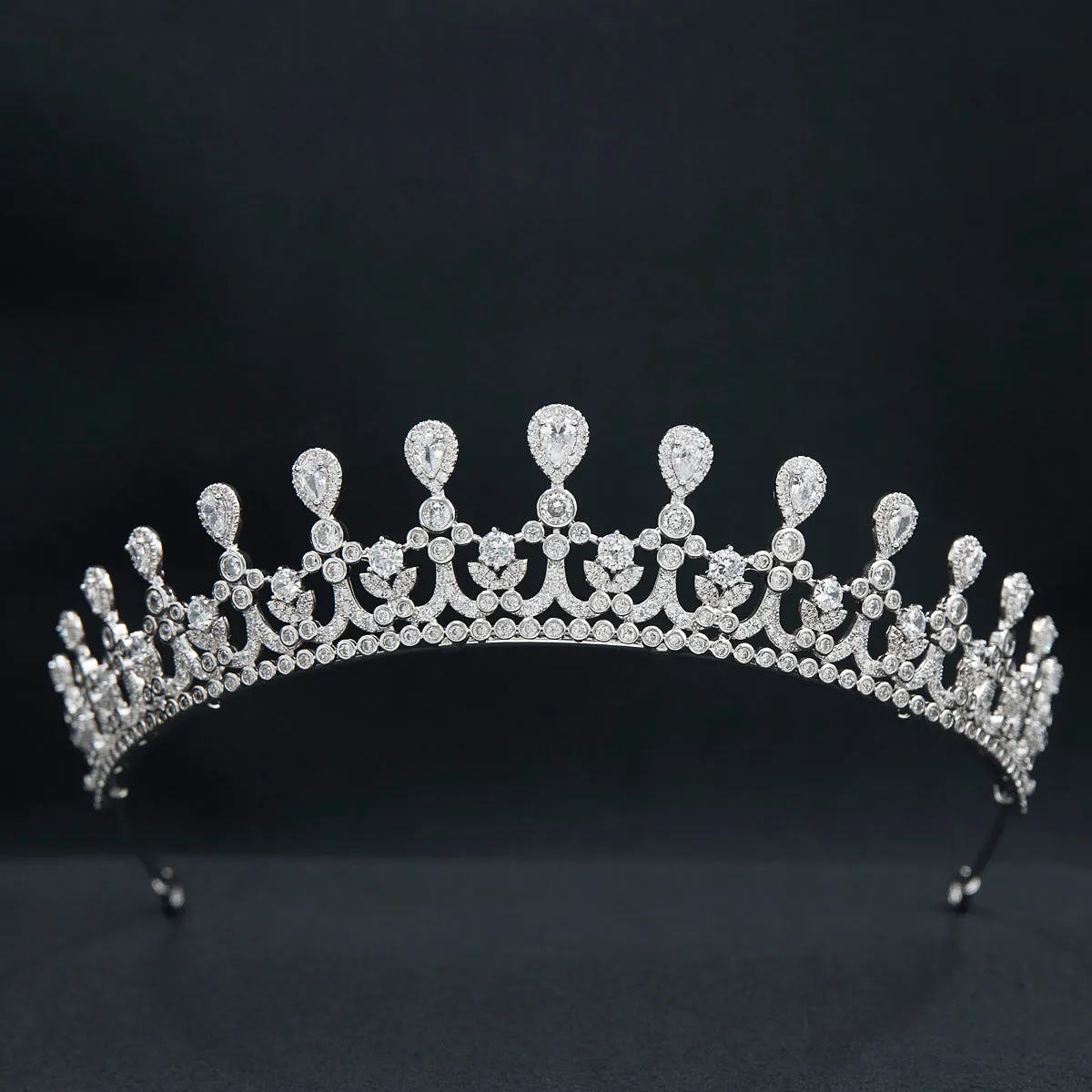 Cubic Zirconia Princess Wedding Tiara for,Crystal Tiaras Diademe for Women CH10379