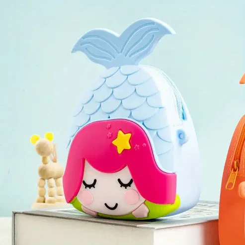 Cute Mermaid Design Combo For Kids With Mirror, Comb and Silicon Keychain (Select From Drop Down Menu)