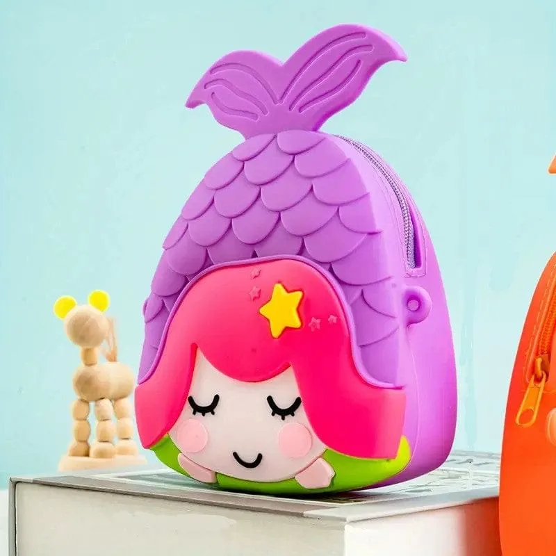 Cute Mermaid Design Combo For Kids With Mirror, Comb and Silicon Keychain (Select From Drop Down Menu)