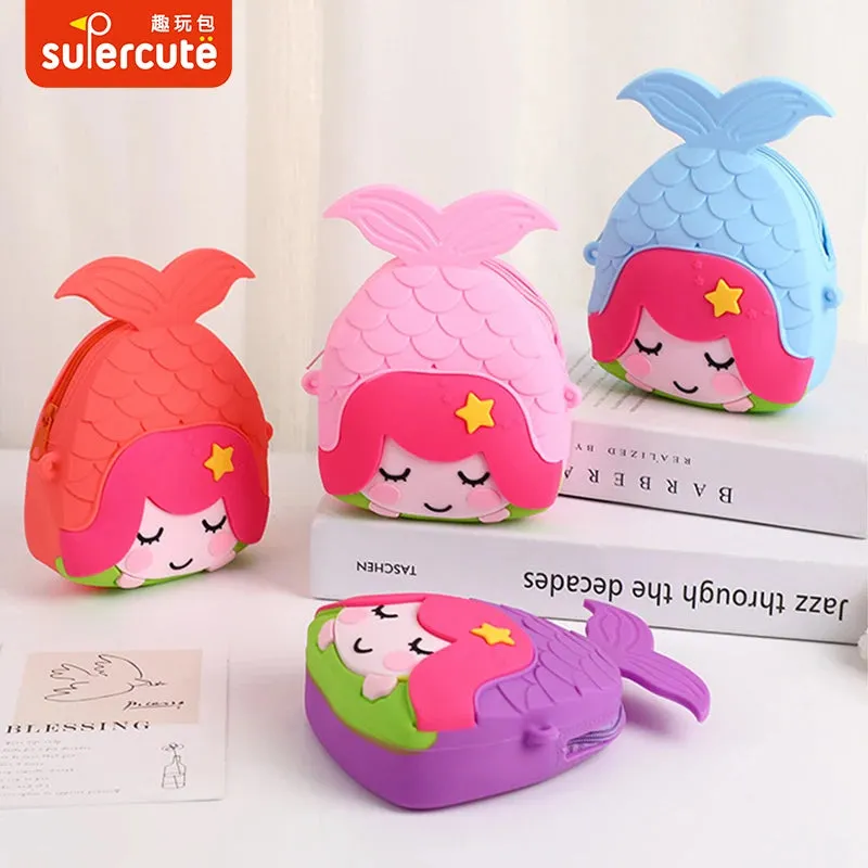 Cute Mermaid Design Combo For Kids With Mirror, Comb and Silicon Keychain (Select From Drop Down Menu)