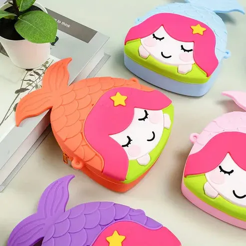 Cute Mermaid Design Combo For Kids With Mirror, Comb and Silicon Keychain (Select From Drop Down Menu)