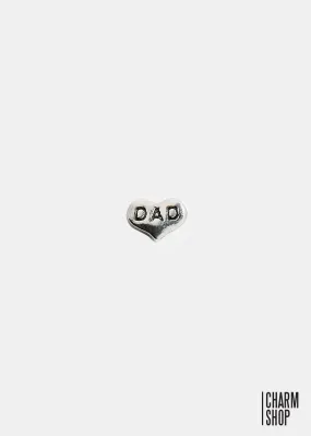 Dad Heart Locket Charm