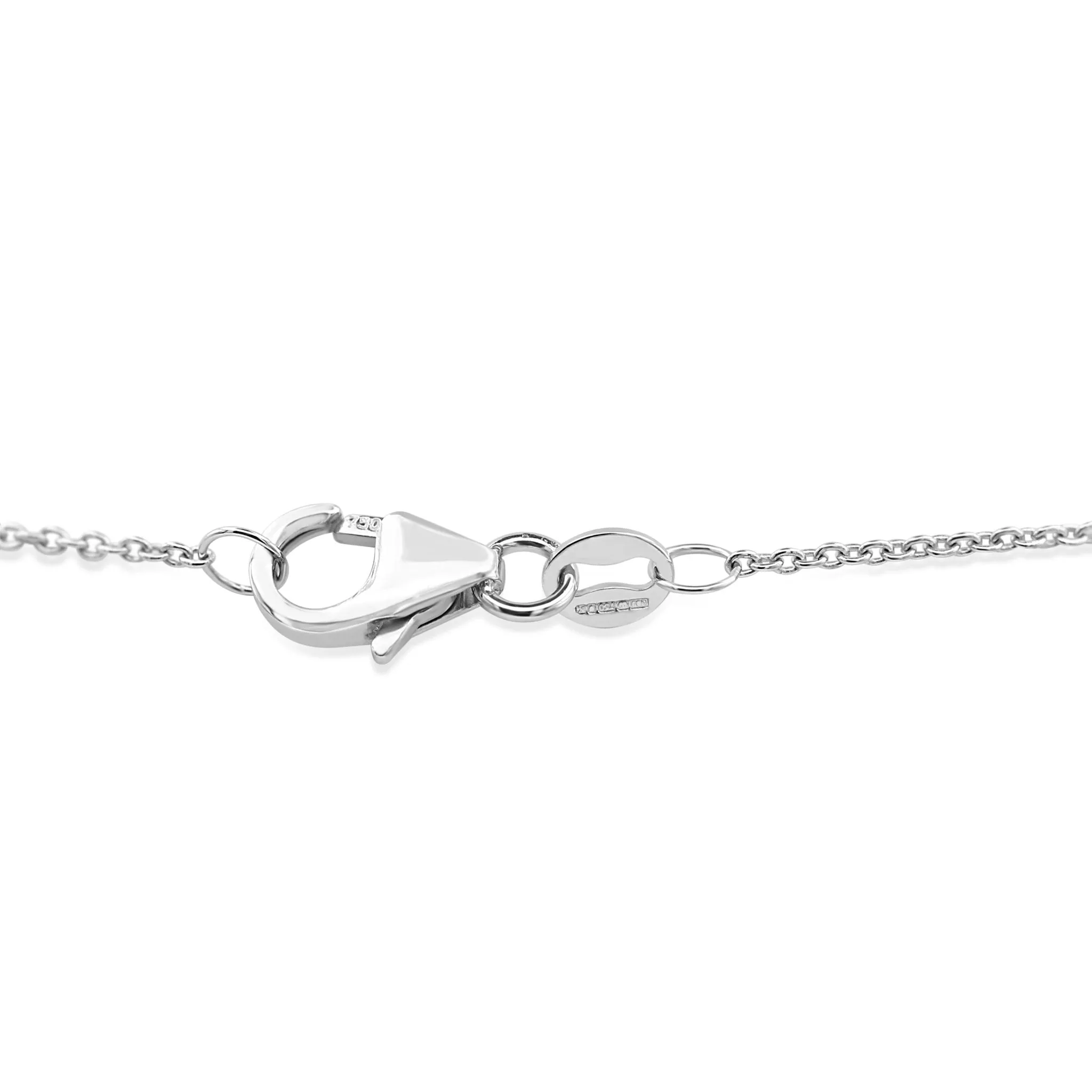Diamond & Pearl Drop Flower Necklace - 18ct White Gold