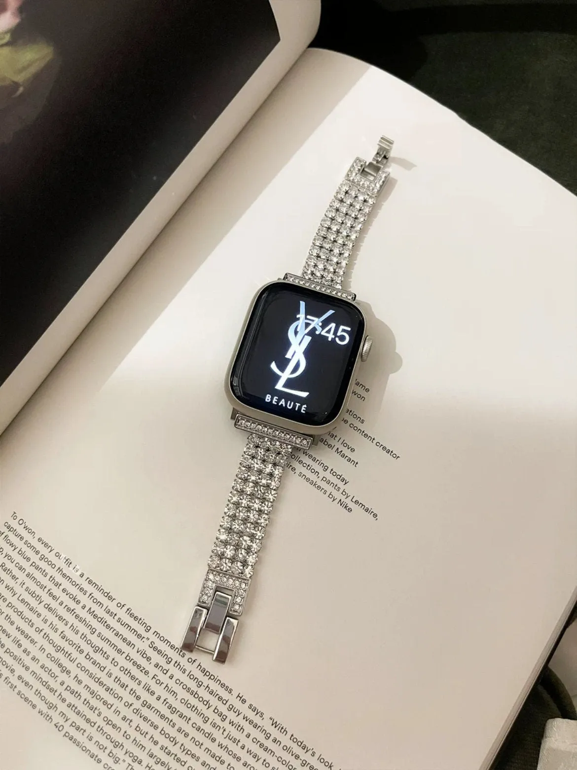 Diamond Encrusted Bracelet iWatch Band Series 1 2 3 4 5 6 7 8 9 Ultra Generation 38mm 40mm 41mm 42mm 44mm 45mm 49mm Chain Apple Watch Strap