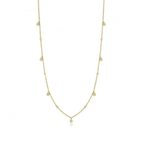 Diamond Jewellery 9ct Gold Diamond Necklace with 0.14ct ND146