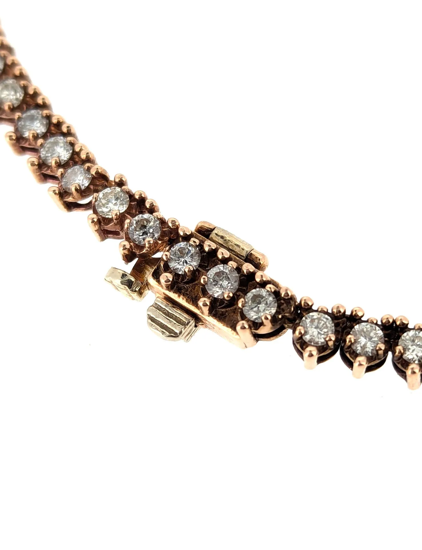 Diamond L.A. Dodgers Logo Pendant Necklace 14k Rose Gold