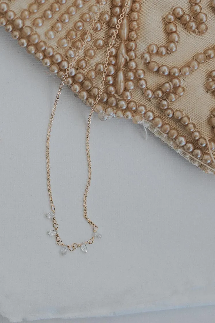 Diamond Quintet Necklace - 14k