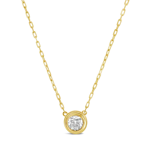 Double Bezel Diamond Pendant