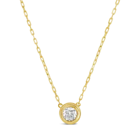 Double Bezel Diamond Pendant