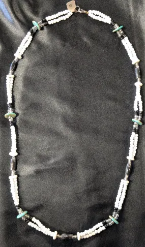 Double Strand Pony Bead Necklace