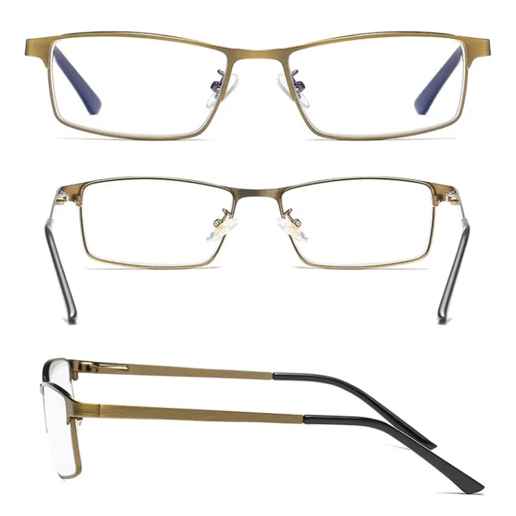 Dual-purpose Photochromic Presbyopic Glasses,  1.00D(Gold)