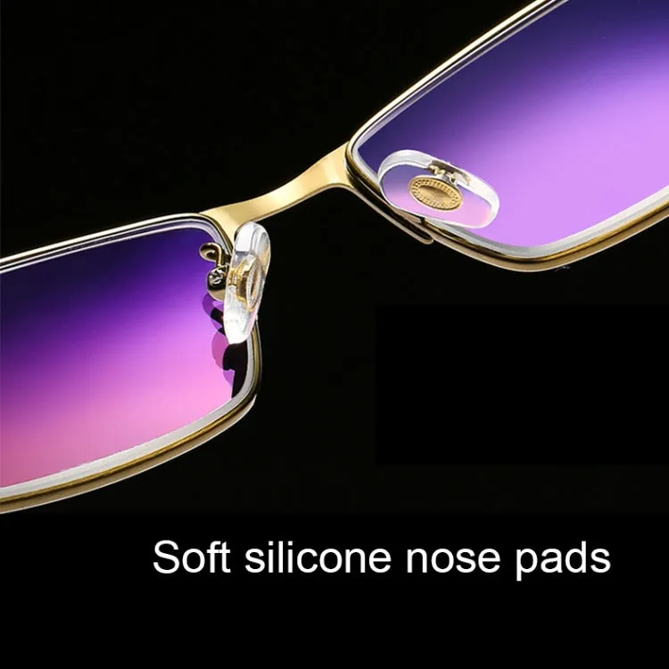 Dual-purpose Photochromic Presbyopic Glasses,  1.00D(Gold)