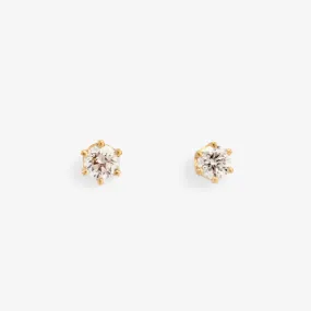 E1902W | 3mm White Diamond Studs