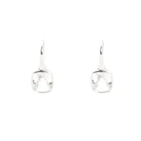 Earrings - Dangle Crystal Quartz & Sterling Silver