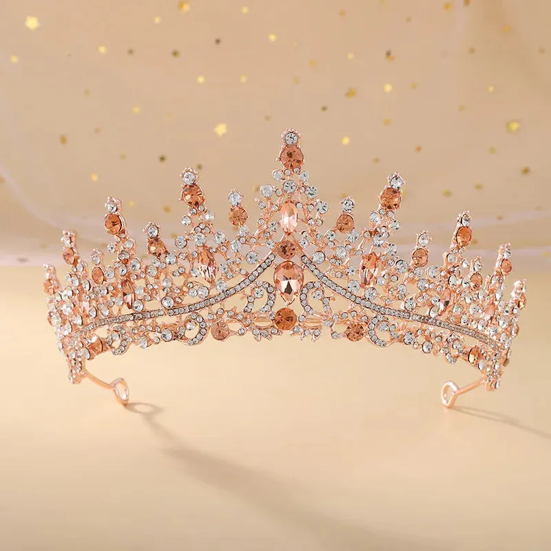 Elegant Crystal Tiaras Wedding Party Prom Birthday Hair Accessory