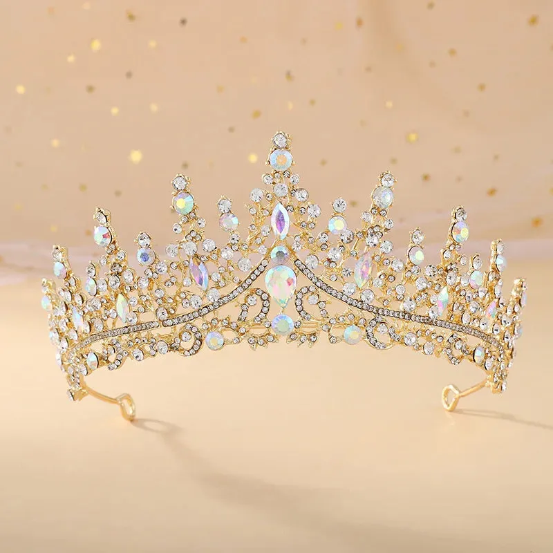 Elegant Crystal Tiaras Wedding Party Prom Birthday Hair Accessory