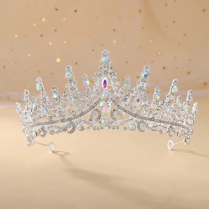 Elegant Crystal Tiaras Wedding Party Prom Birthday Hair Accessory