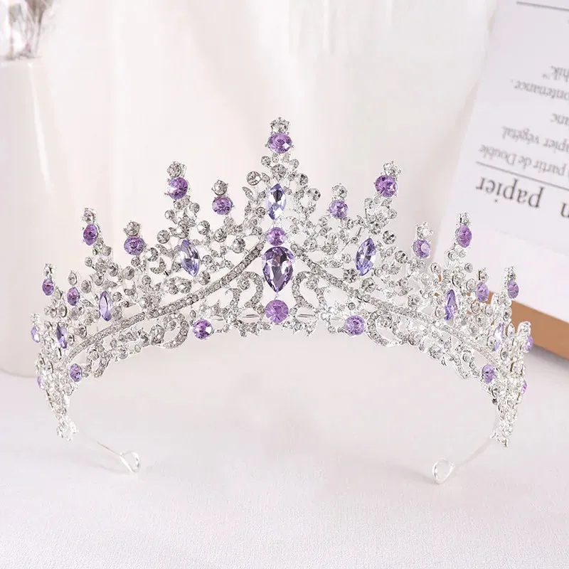 Elegant Crystal Tiaras Wedding Party Prom Birthday Hair Accessory