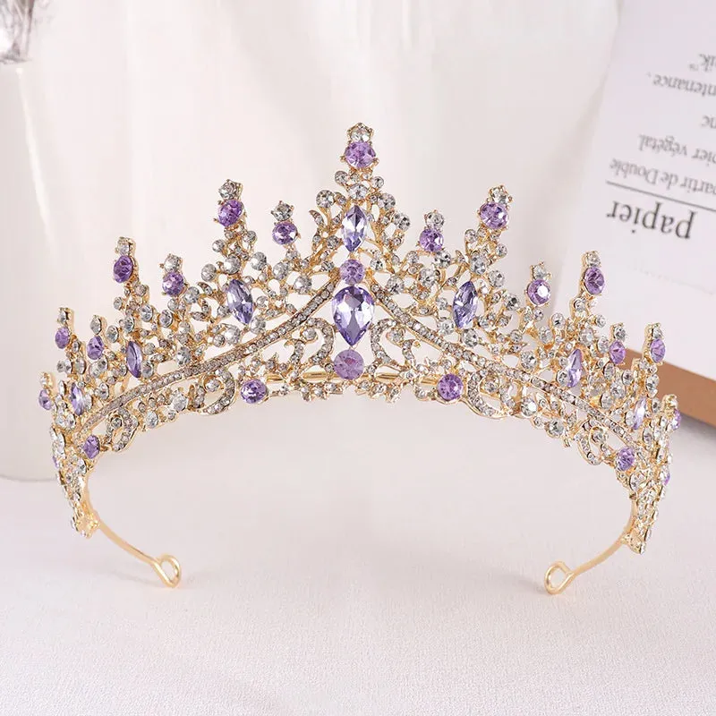 Elegant Crystal Tiaras Wedding Party Prom Birthday Hair Accessory