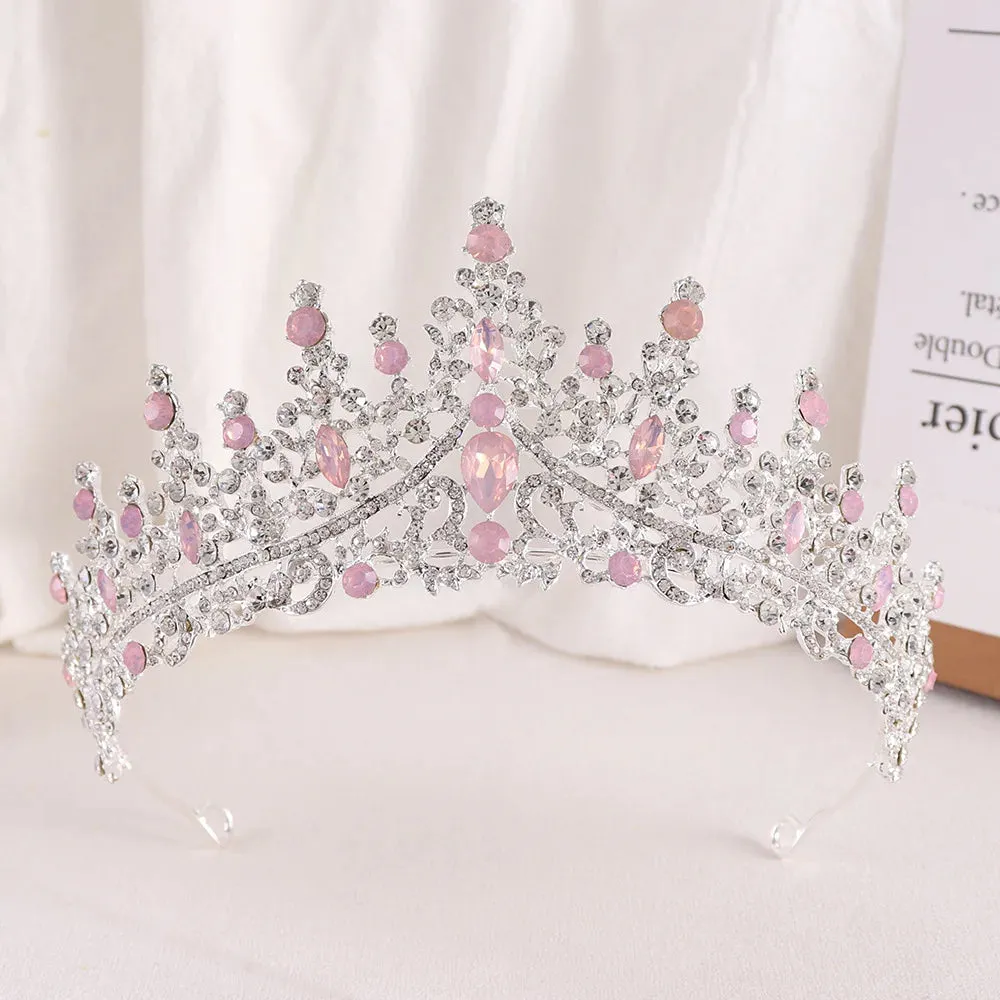 Elegant Crystal Tiaras Wedding Party Prom Birthday Hair Accessory