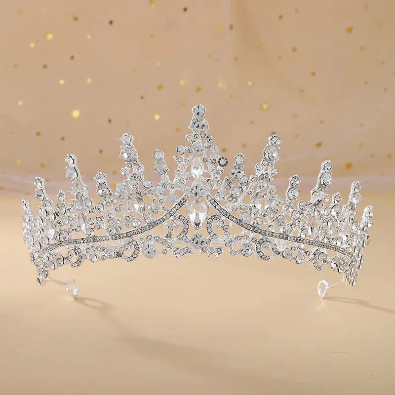 Elegant Crystal Tiaras Wedding Party Prom Birthday Hair Accessory