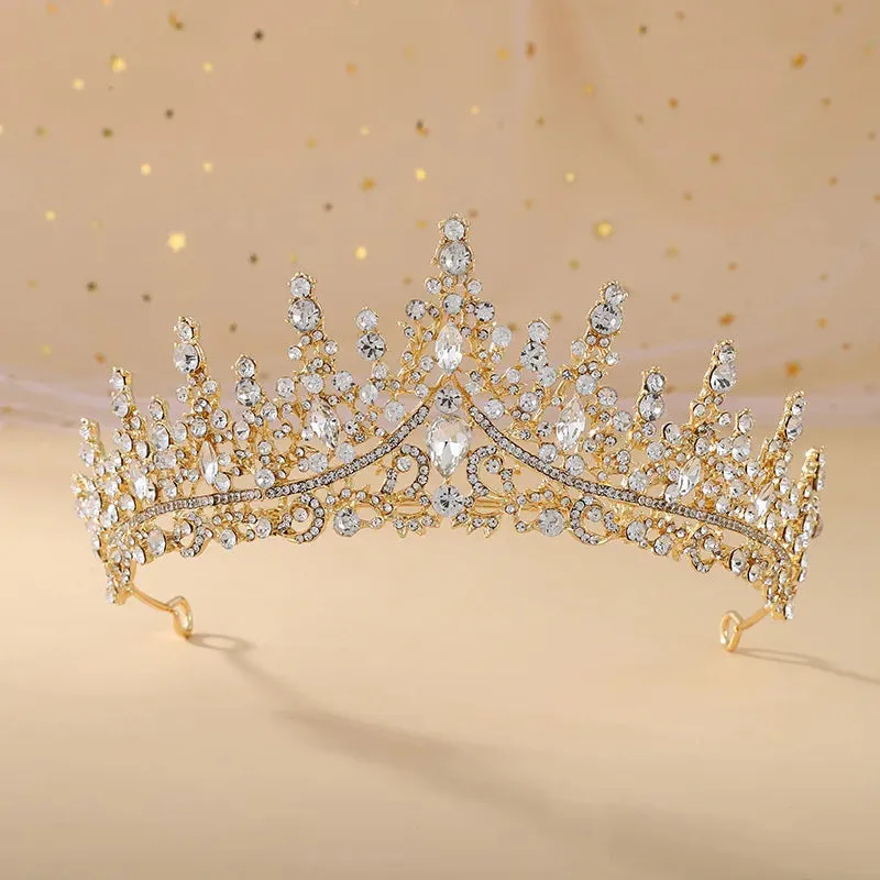 Elegant Crystal Tiaras Wedding Party Prom Birthday Hair Accessory