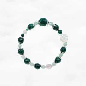 Elf Forest Beaded Jade Bracelet
