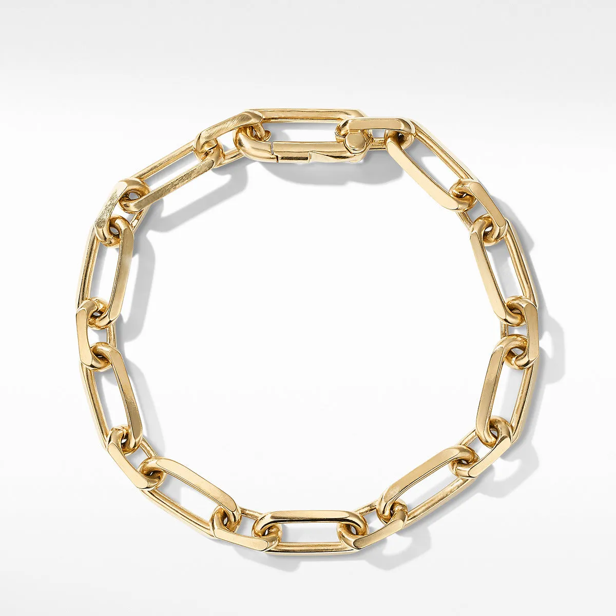 Elongated Open Link Chain Bracelet in 18K Yellow Gold
