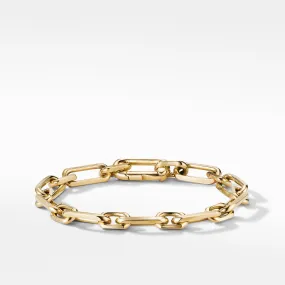 Elongated Open Link Chain Bracelet in 18K Yellow Gold