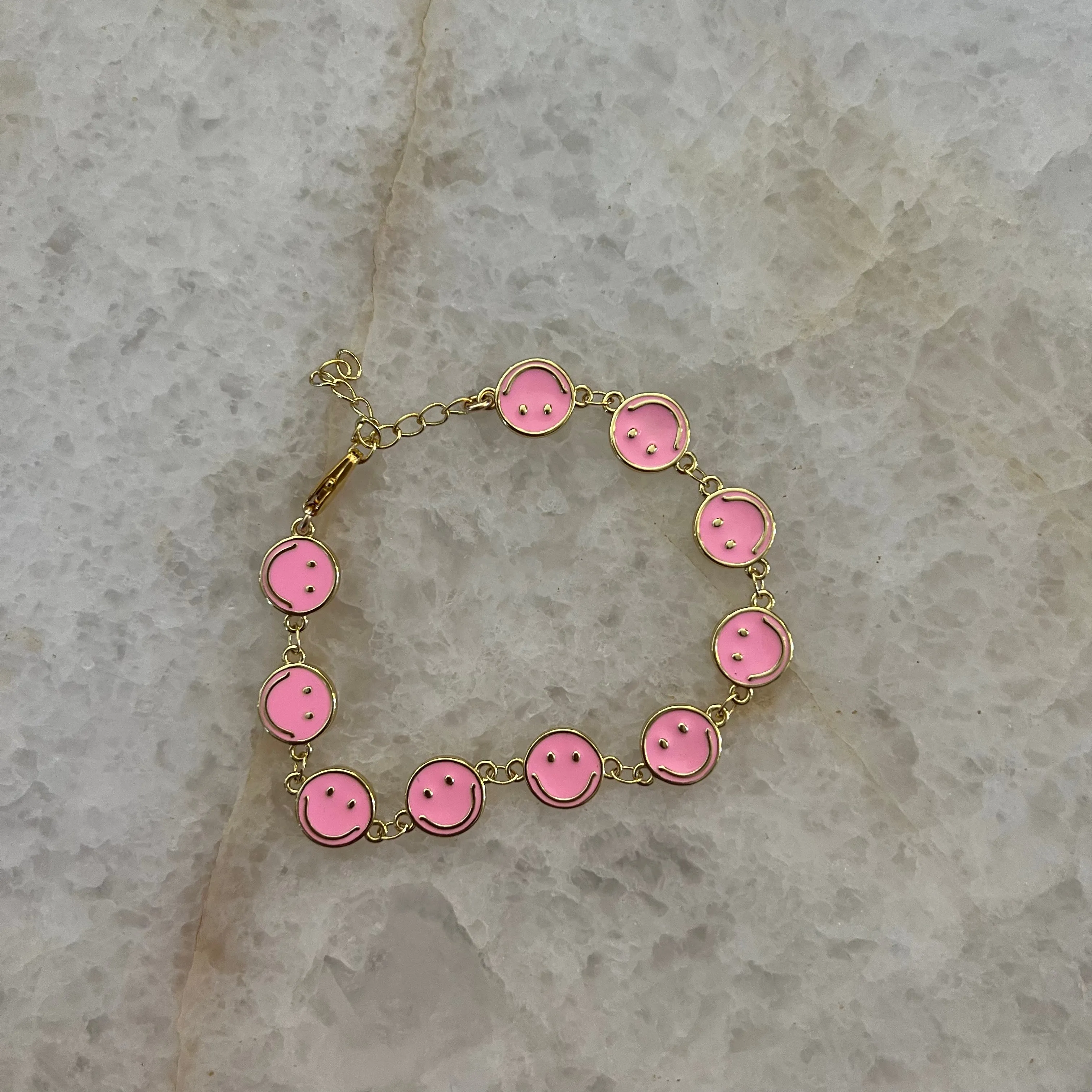 Enamel Smiley Bracelet