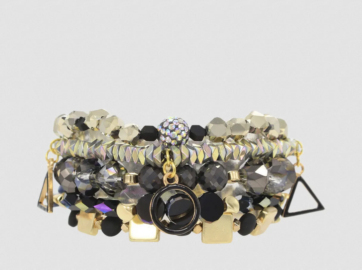 Erimish Onyx Bracelet Stack
